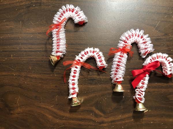 Vintage Candy Cane Ornament 19 Finished