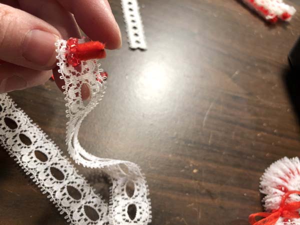 Vintage Candy Cane Ornament 4 Add Bead