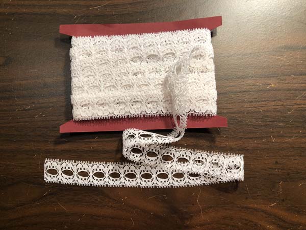 Vintage Candy Cane Ornament First lace