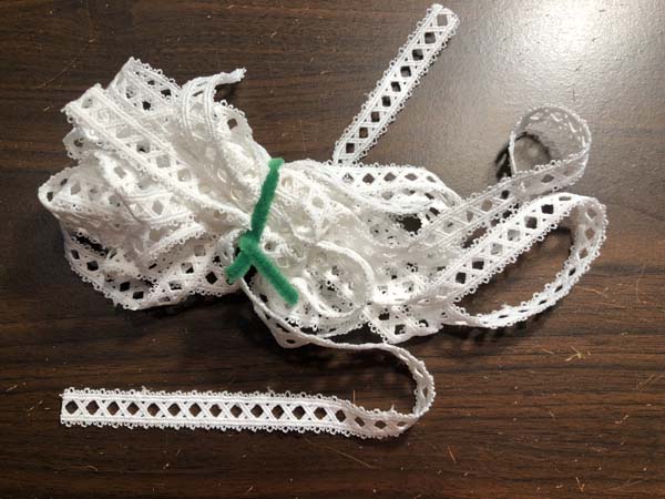 Vintage Candy Cane Ornament Second Lace