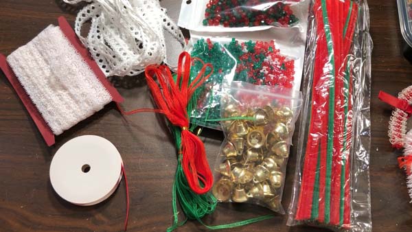 Vintage Candy Cane Ornament Supplies