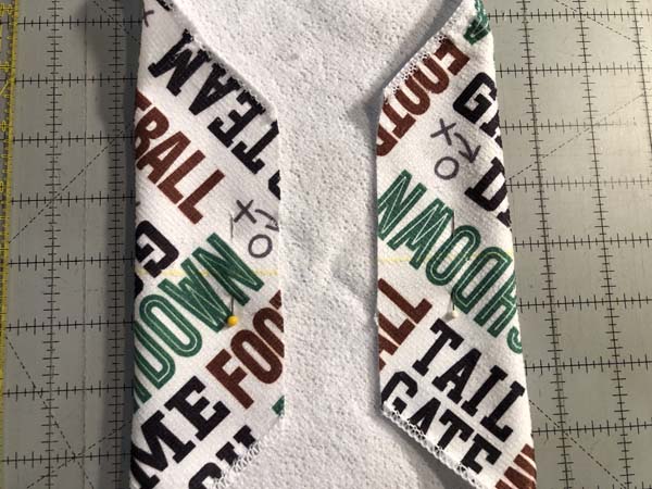 Washcloth Towel 13 Leave Gap for snaps