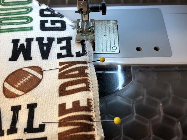 Washcloth Towel 23 Sew Just Inside finished edge