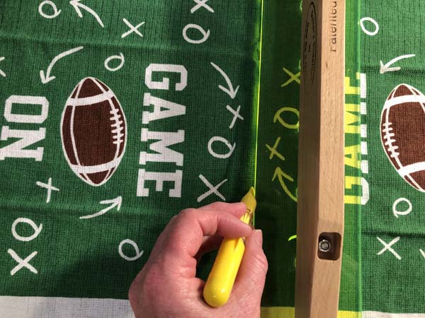 Washcloth Towel 3 Measure Mark Basting Line