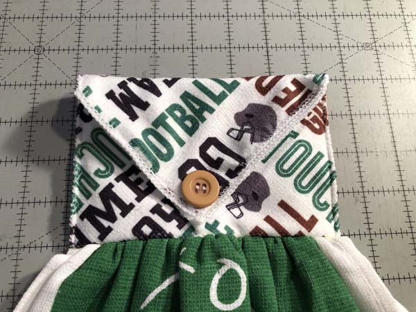 Washcloth Towel 31 Buttoned