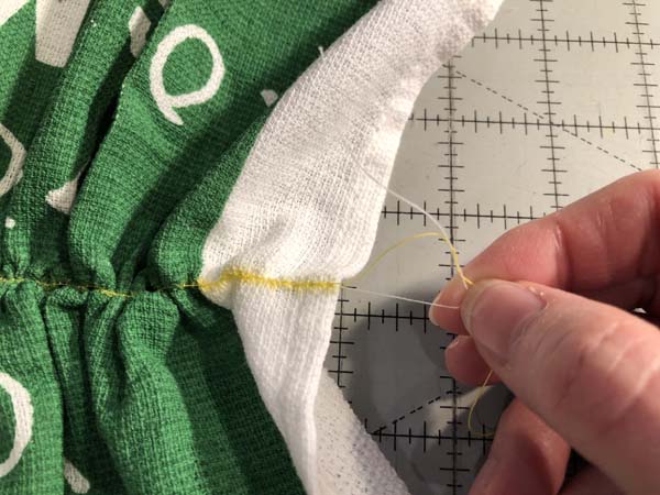 Washcloth Towel 8 Tie off threads