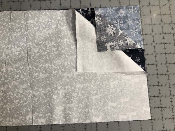 Wavy Table Runner Three Fabrics