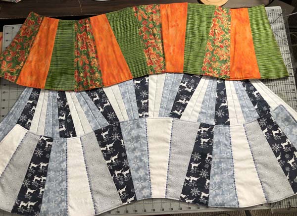 Wavy Table Runner Three Runners Finished