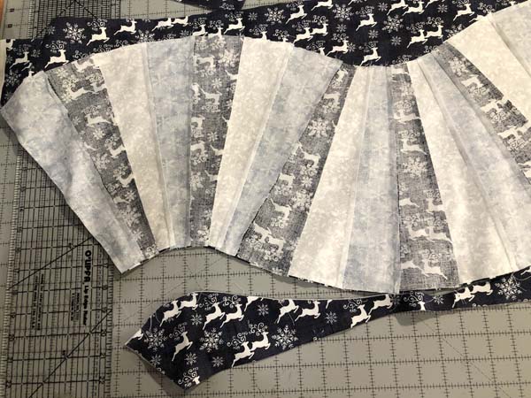 Wavy Table Runner Trim Backing and Batting