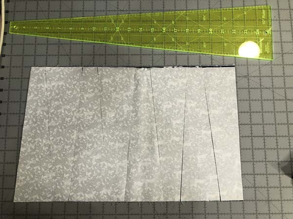 Wavy Table Runner Wedges Cut