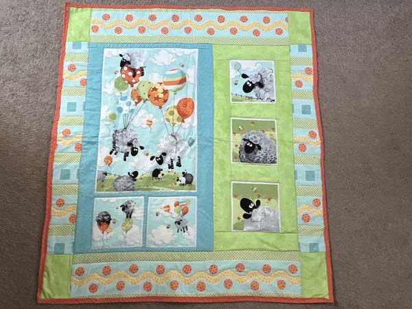 Baby Quilt with Panel By Wendy