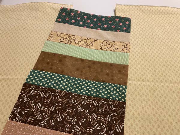 Widen Backing Strip Set and Backing Fabric