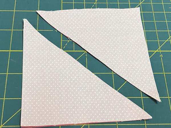 Windy Pinwheel Block Cut Apart Triangles