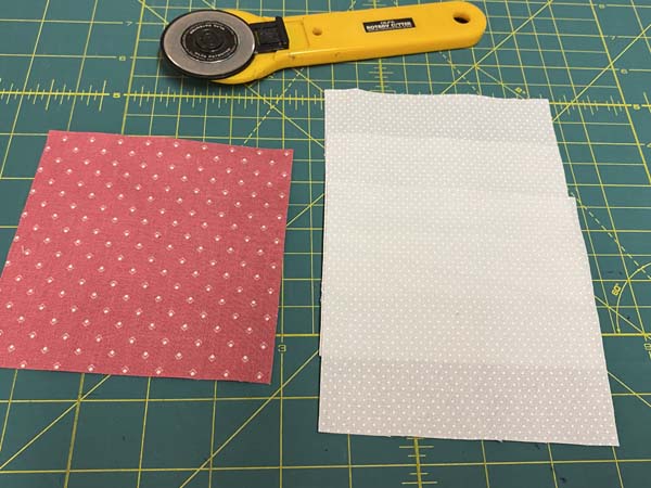 Windy Pinwheel Block Fabrics Rotary Cutter