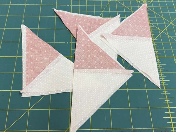 Windy Pinwheel Block Pieces Cut