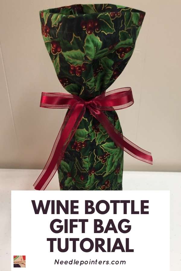 Wine Bottle Gift Bag - pin