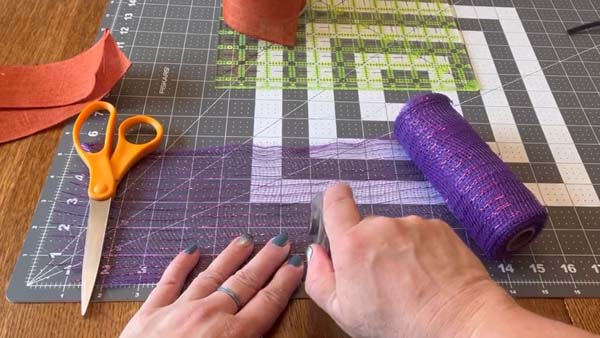 Witch's Hat Wreath Cut Mesh