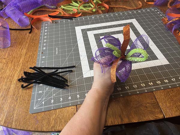 Witch's Hat Wreath Holding a Bundle