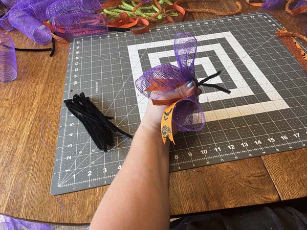 Witch's Hat Wreath Twisted pipe cleaner