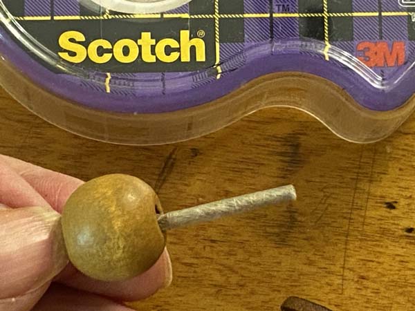 Wood Thread Spool and Bead Garland Beads