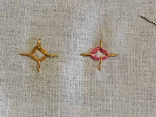 Woven Circle Stitch - Completed