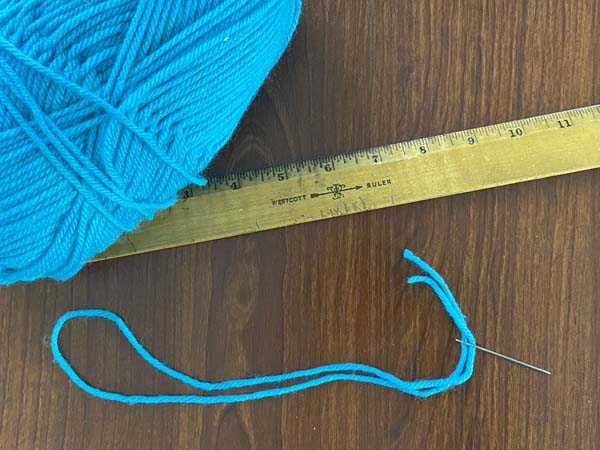 Yarn Tassel 3 Cut Yarn Tie