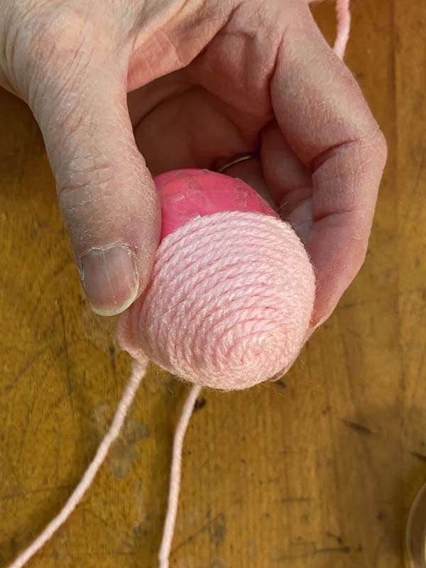 Yarn Wrapped Eggs Wrapping egg