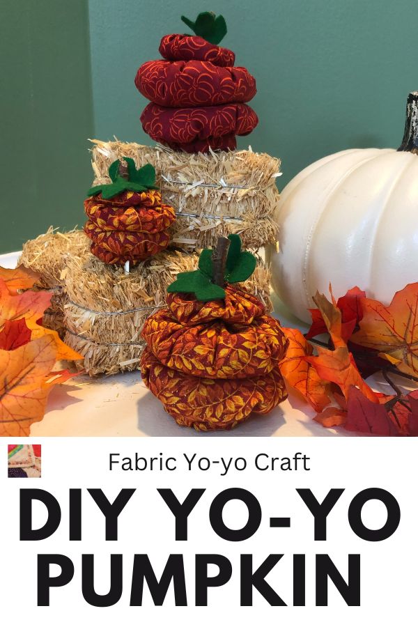 DIY Yo-yo Pumpkin - pin