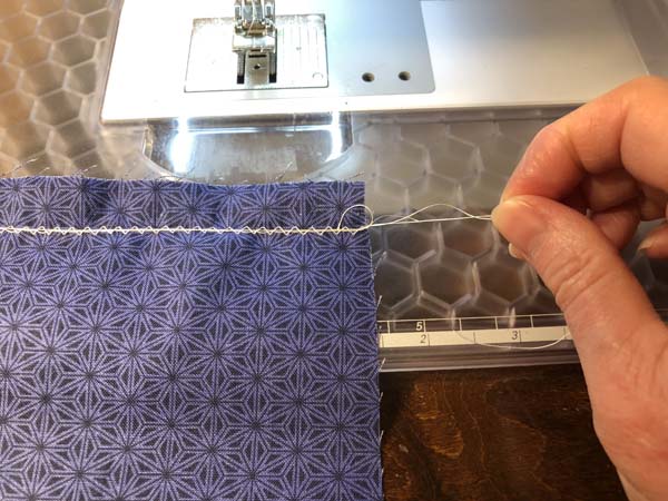 Zig Zag Gather 7 Pull Threads to Gather