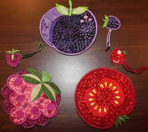 Anita Goodesign Coaster and Wine Charms Tutorial