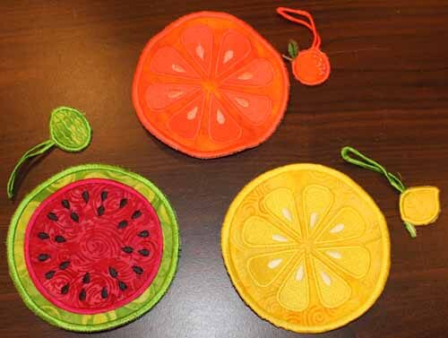 Anita Goodesign Coaster and Wine Charms Tutorial