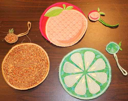 Anita Goodesign Coaster and Wine Charms Tutorial