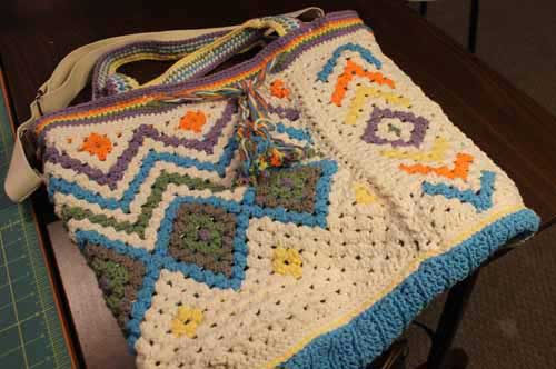 Boho Chic Mosaic Tote Bag