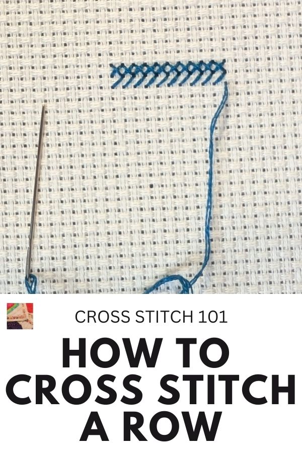 How to Cross-stitch a row for beginners