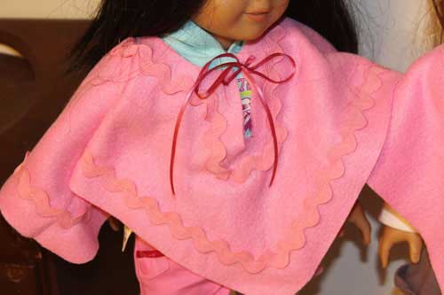 American Girl Doll Poncho Embellished