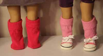 How to make socks for your doll from mittens