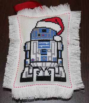 R2D2 Cross Stitch Ornament