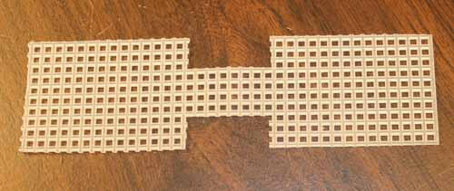 Patchwork Zipper Pull: Canvas Cutout