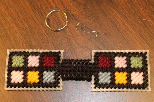 Patchwork Zipper Pull: Finished Stitching