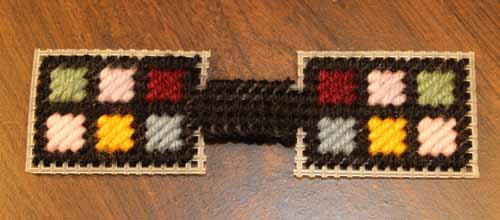 Patchwork Zipper Pull: Finished Stitching