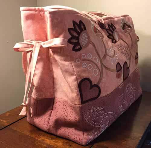 Machine Embroidered Purse