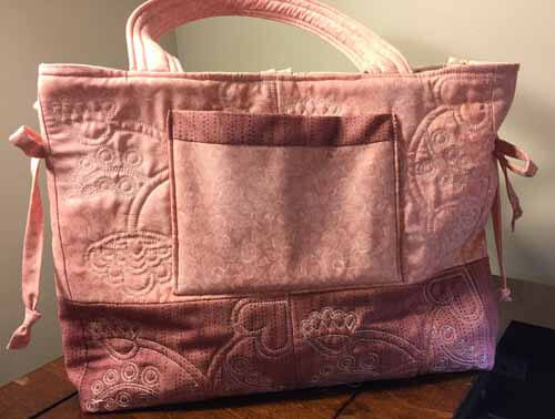 Machine Embroidered Purse