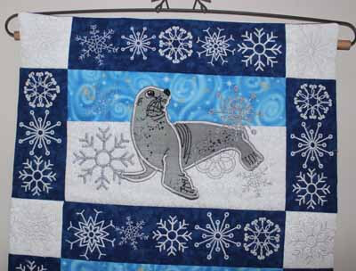 Snowflakes and Animals Table Runner