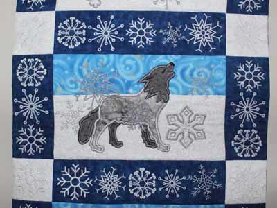 Snowflakes and Animals Table Runner