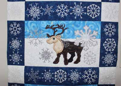 Snowflakes and Animals Table Runner