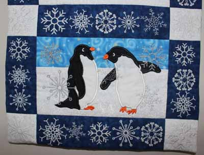 Snowflakes and Animals Table Runner