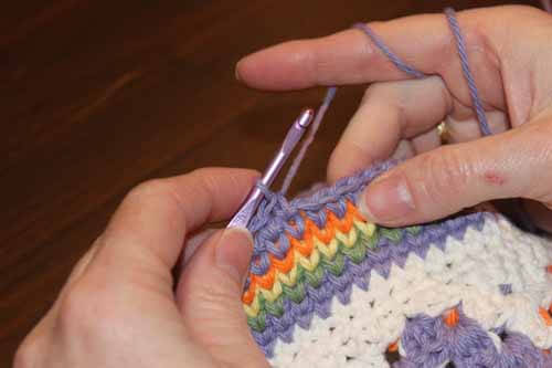 Split Single Crochet - Pull through 2