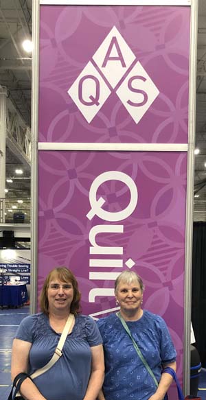 Chris and Annette at the AQS Quilt Show in 2024