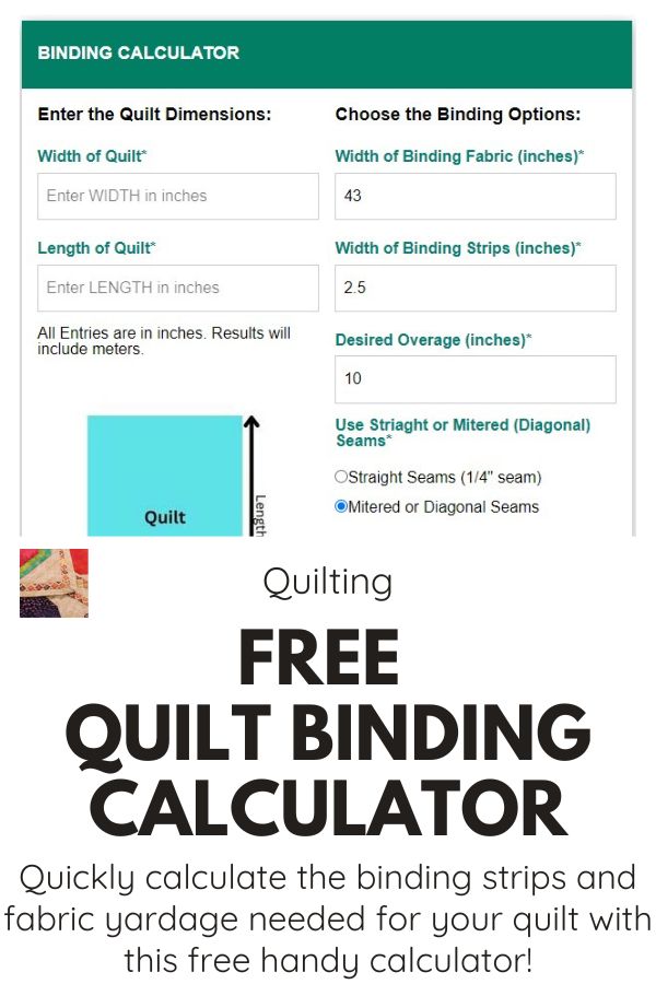 Quilt Backing Calculator