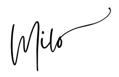 Milo's Signature
